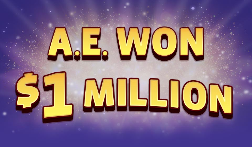 

											A.E. WON $1 Million

										