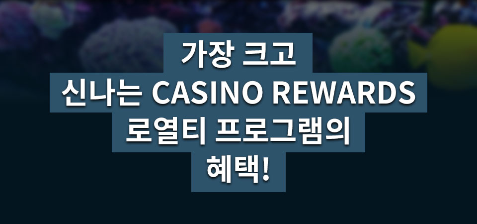 

										가장 크고 신나는Casino Rewards 로열티 프로그램의 혜택!

									