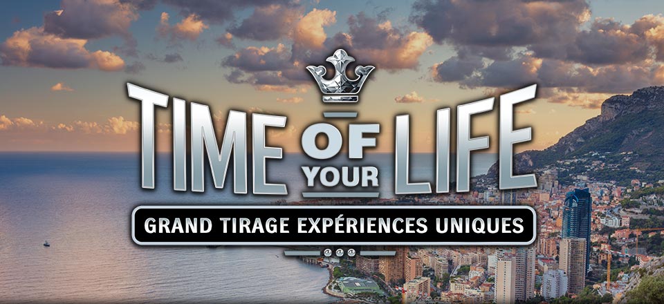 

											Grand Tirage Expériences Uniques - Time Of Your Life

										